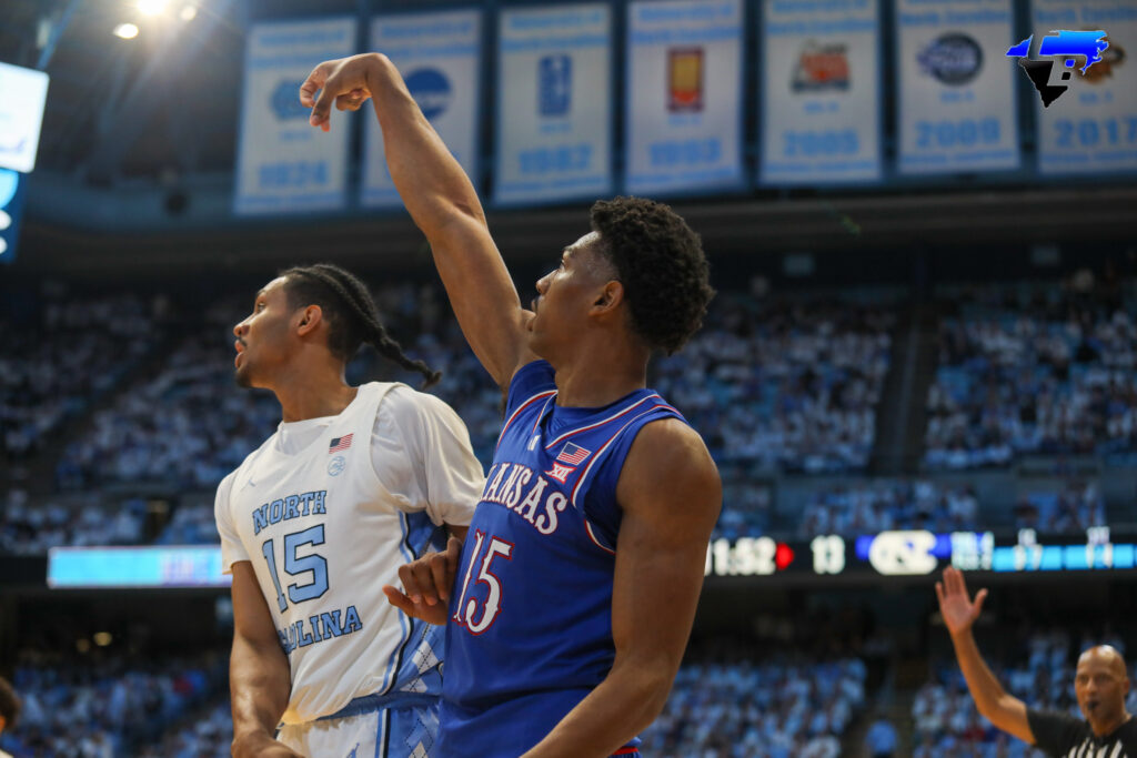 Kansas #15 makes a three pointer