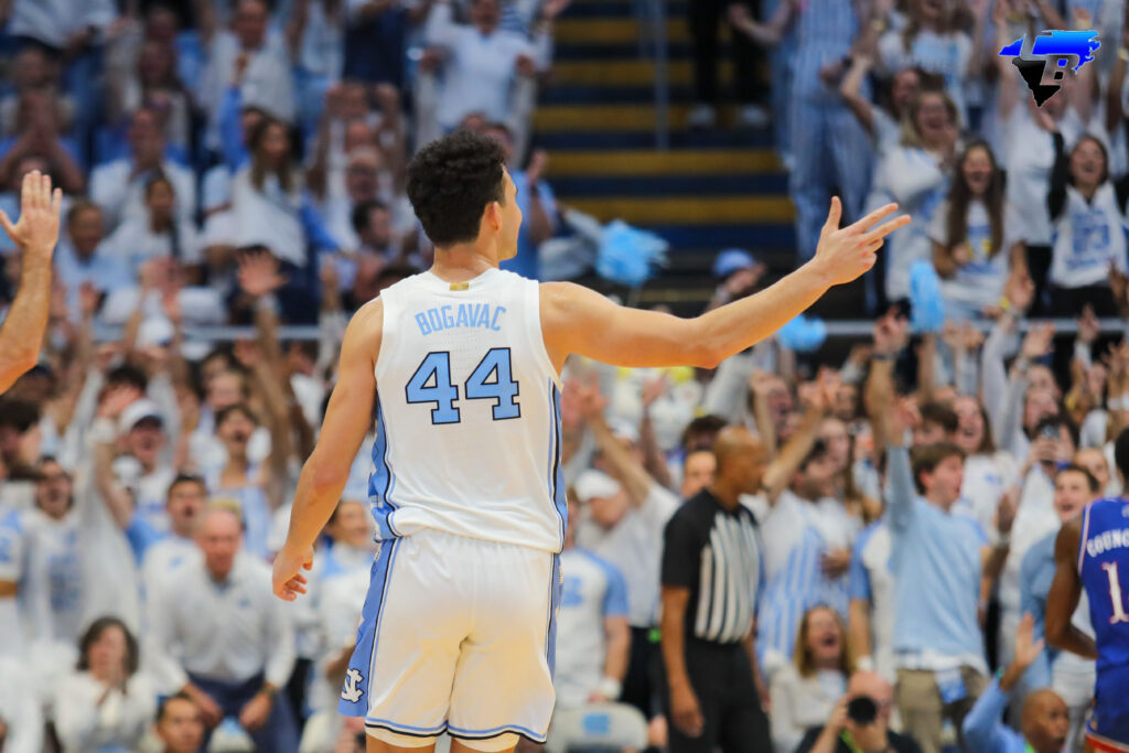 #44 Bogavac celebrates after a three pointer
