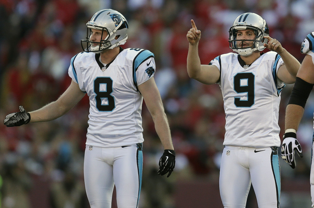 Carolina Panthers punter Brad Nortman (8) during the NFL football