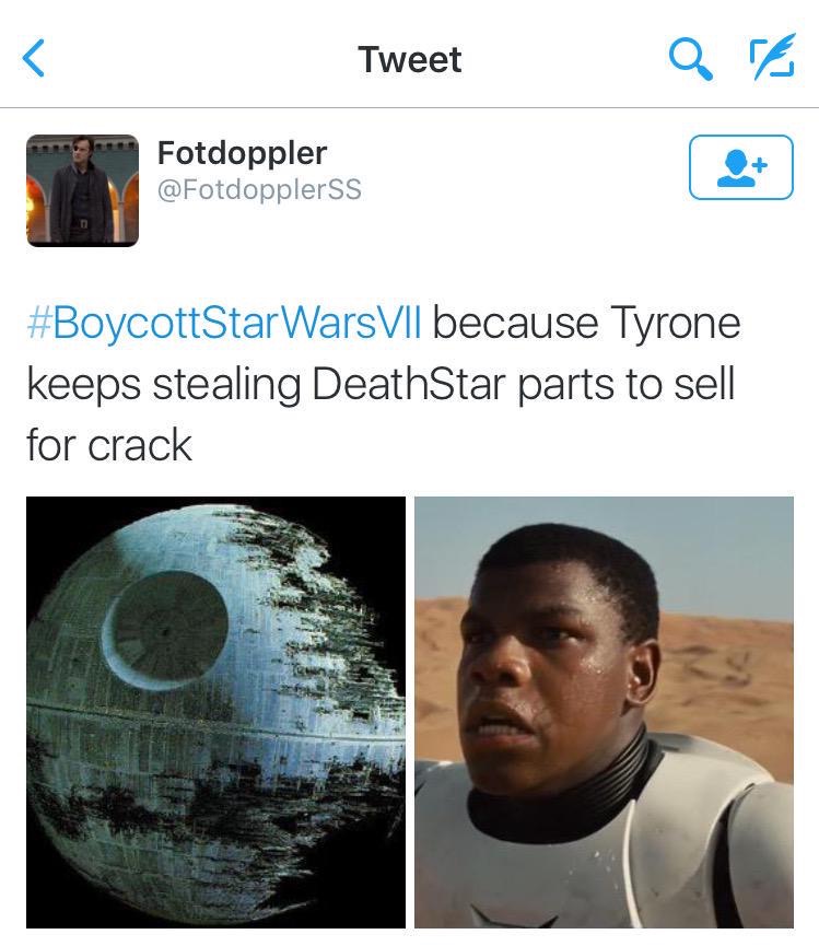 Boycott Star Wars Hashtag Launched After People Deem Trailer Not “white 