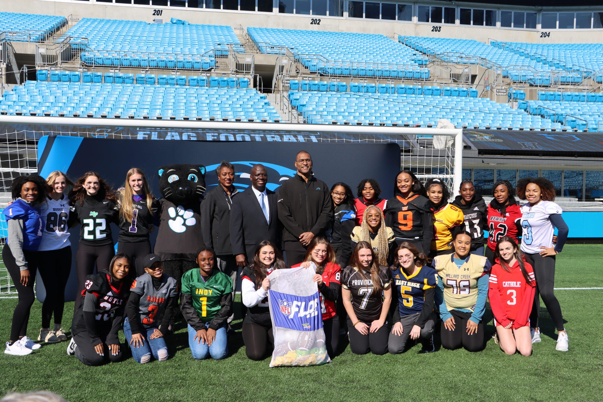 Video: Carolina Panthers and CMS Athletics Announce Pilot Girls