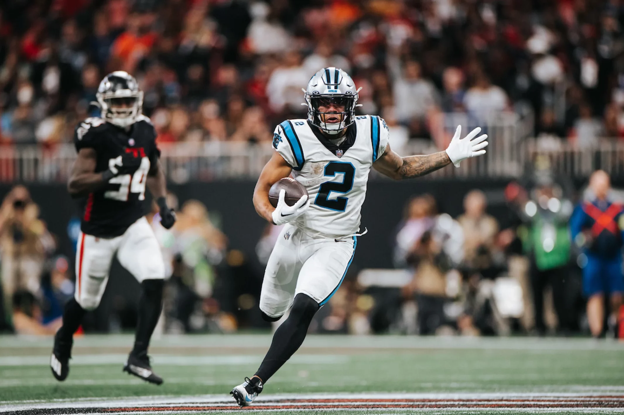 Panthers' Eddy Piñeiro wins award, DJ Moore injury update