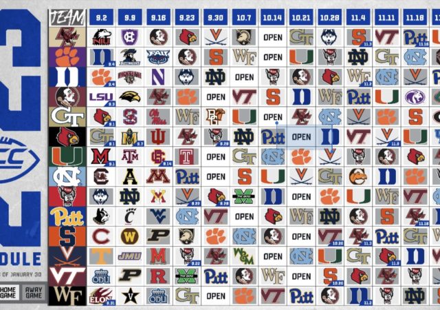 ACC 2023 Football Schedule 