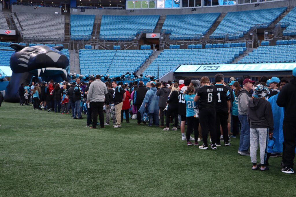 Rain possible for Panthers Fan Fest at Bank of America Stadium