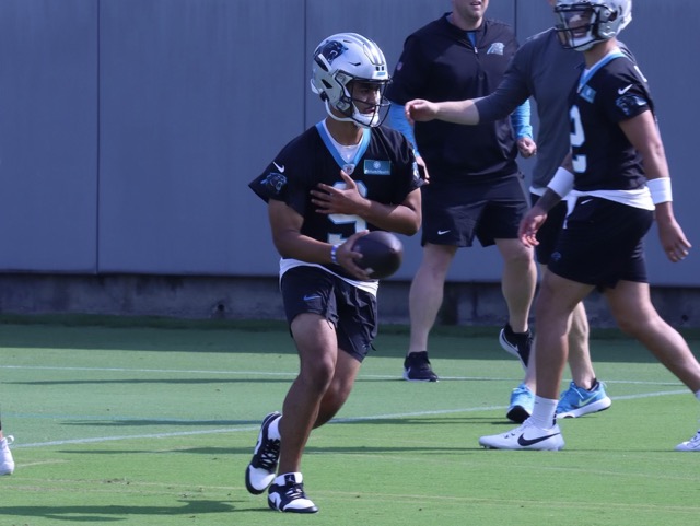 Bryce Young '10 out of 10' during 1st day of Panthers OTAs