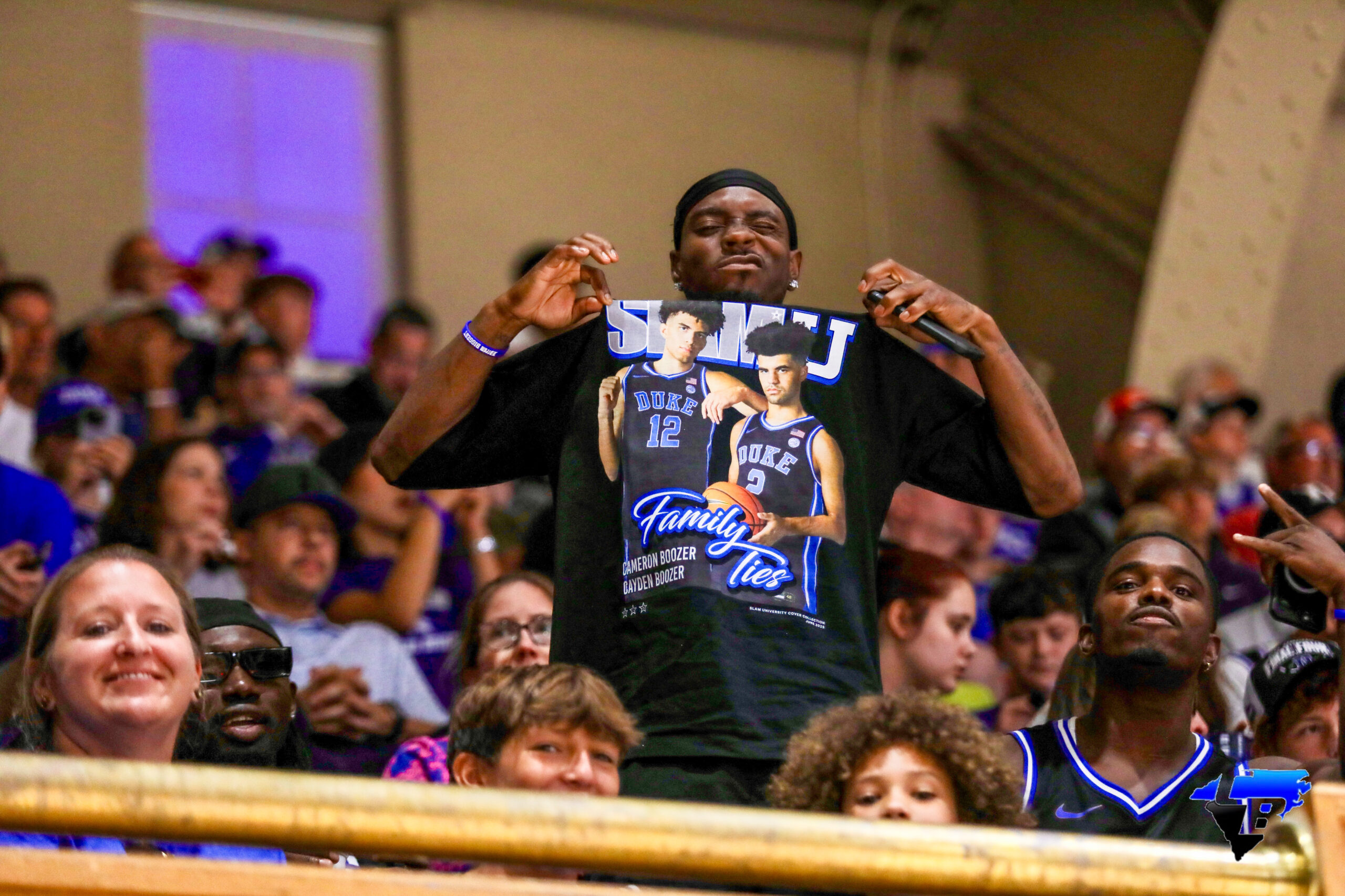 Fans in the crowd