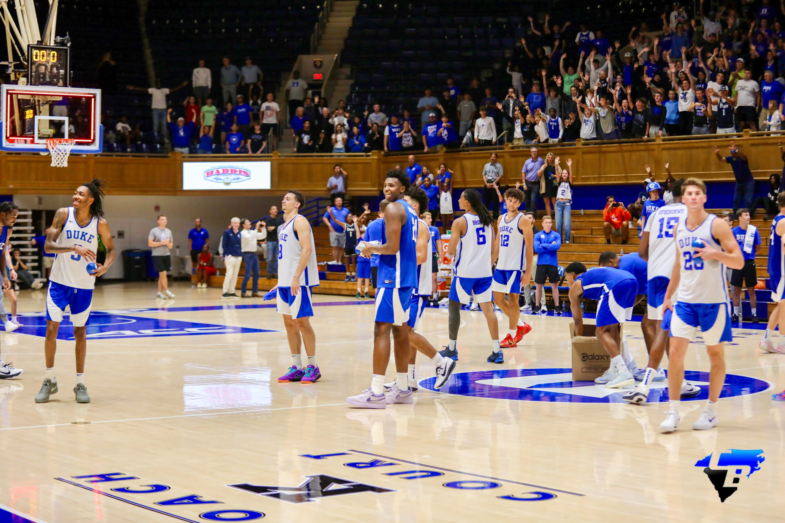 Players throw giveaways to crowd